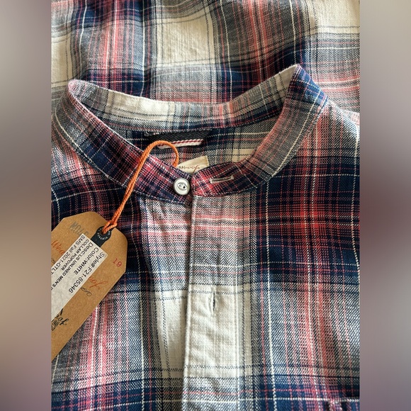 WP100 men’s shirt by Waterproof unlined men’s indigo banded - Picture 4 of 4